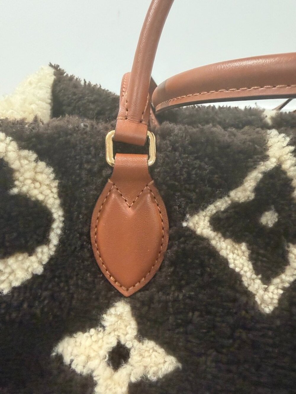 Louis Vuitton OnTheGo GM Shearling Teddy Limited Edition Tote Bag (JB1438) - Picture 9 of 15